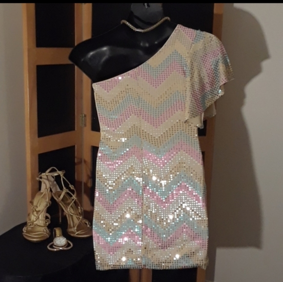 TAKE 1/2 OFF "AS U WISH" Sequin Bodycon Dress - Picture 3 of 7